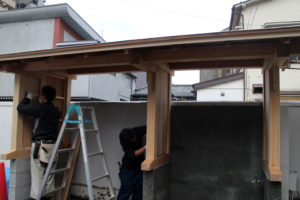 水屋造作、屋根改修