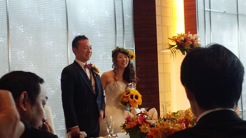 友人の結婚式